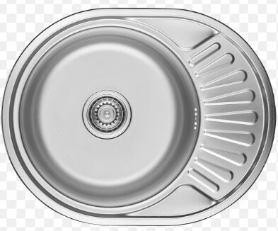 Nerūsējošā tērauda virtuves izlietne NORMAL 450x570x180mm ar sifonu